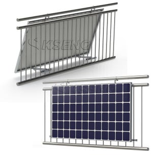 Easy solar panel balcony mount kit